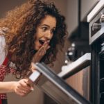 opening the oven makes the solar cake