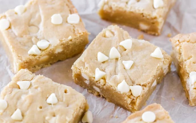 white chocolate brownie