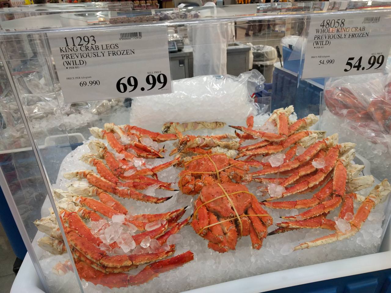 How much does crab cost in Korea?