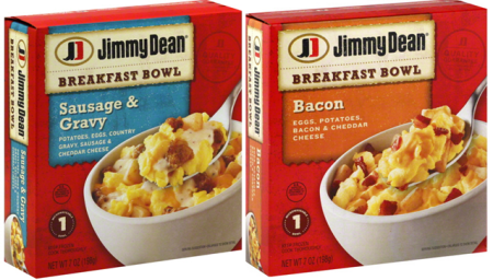 Are Jimmy Dean breakfast bowls frozen?