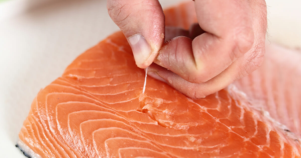 Are salmon pin bones dangerous?