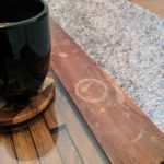 Are water stains on wood permanent?