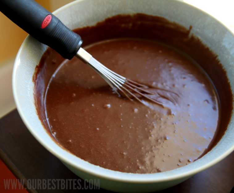 Can I beat fudge with electric mixer?