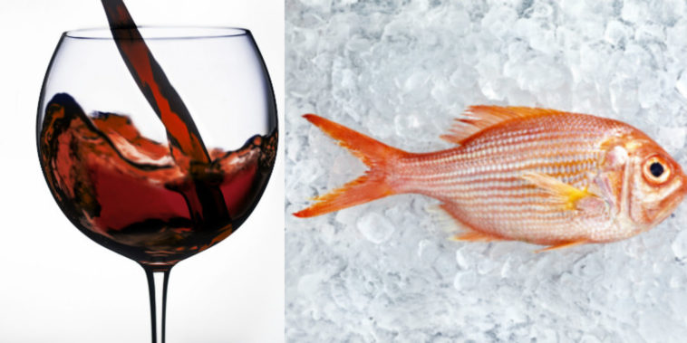 Can I drink red wine with fish?