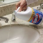 Can I pour bleach down the sink?