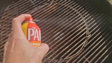 Can I spray Pam on my grill?