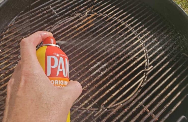 Can I spray Pam on my grill?