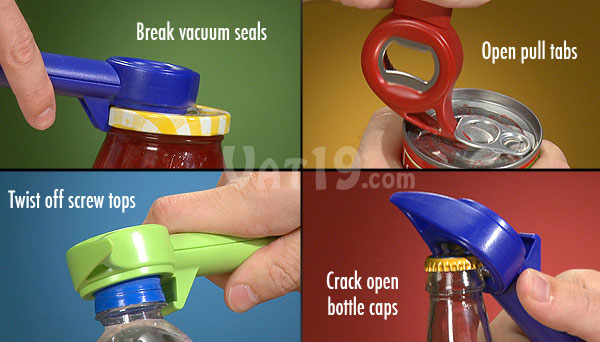 Can opener that breaks seal?