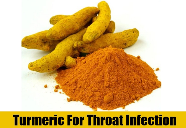 Can turmeric cure throat infection?