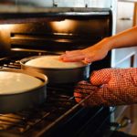 Can you bake a cake with other things in the oven?