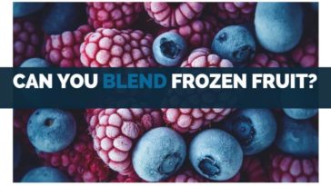 Can you blend frozen fruit in a food processor?