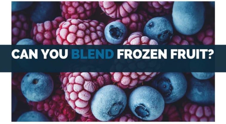 Can you blend frozen fruit in a food processor?