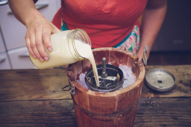 Can you churn ice cream by hand?