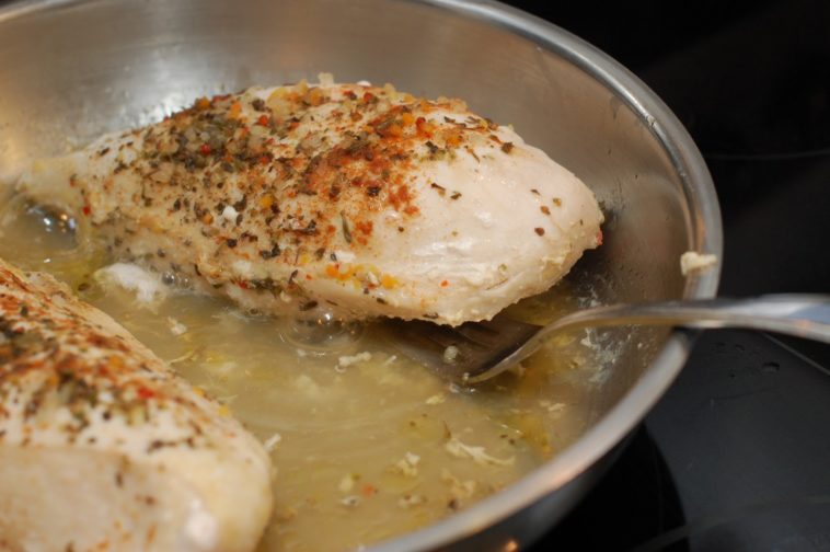 Can you cook frozen chicken in a frying pan?