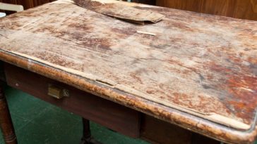Can you fix water-damaged wood furniture?