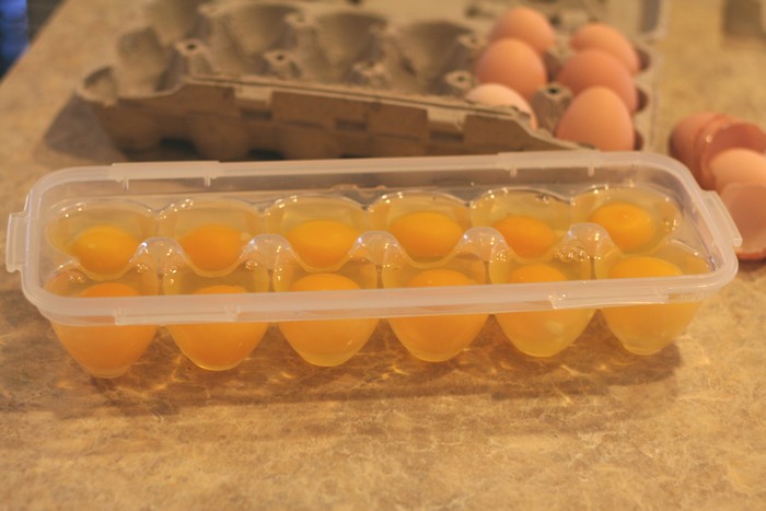 Can you freeze raw eggs for later use?