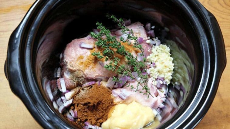 Can you put meat in the slow cooker raw?