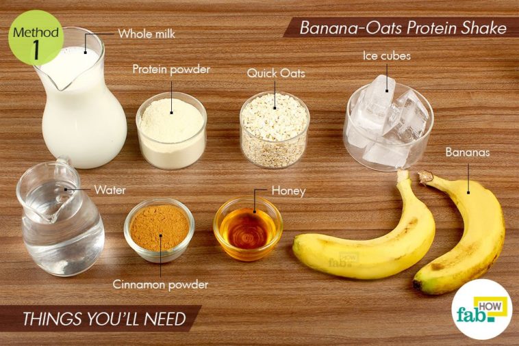 Can you put raw oats in a protein shake?