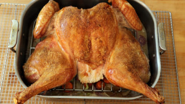 Can you roast turkey in a glass pan?
