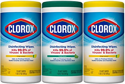 Can you use disinfecting wipes on wood furniture?
