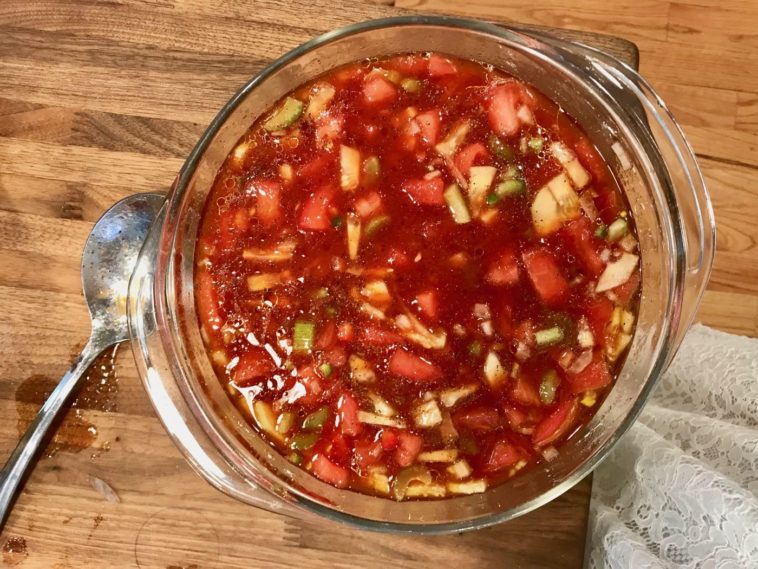 Do I need to peel tomatoes for gazpacho?