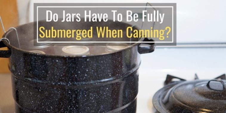 Do jars have to be fully submerged when canning?