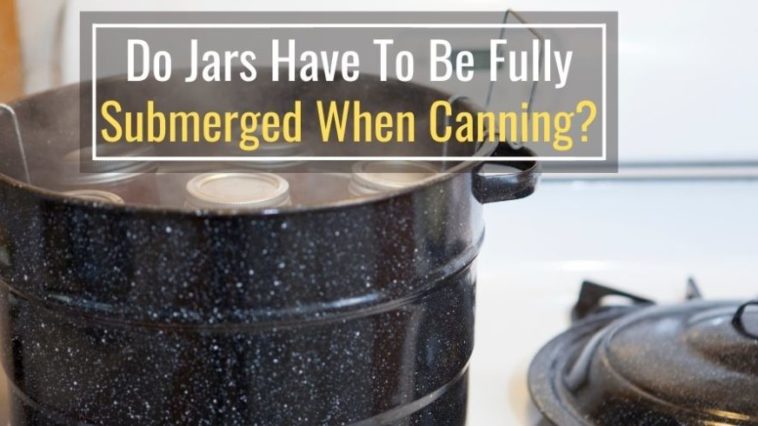 Do jars have to be fully submerged when canning?