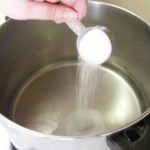 Do you add salt before or after boiling water?