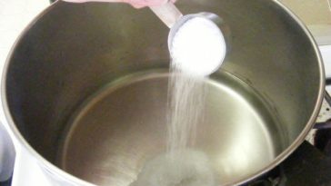 Do you add salt before or after boiling water?