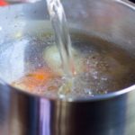 Do you add stock pots to water?