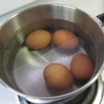 Do you boil water before adding eggs?