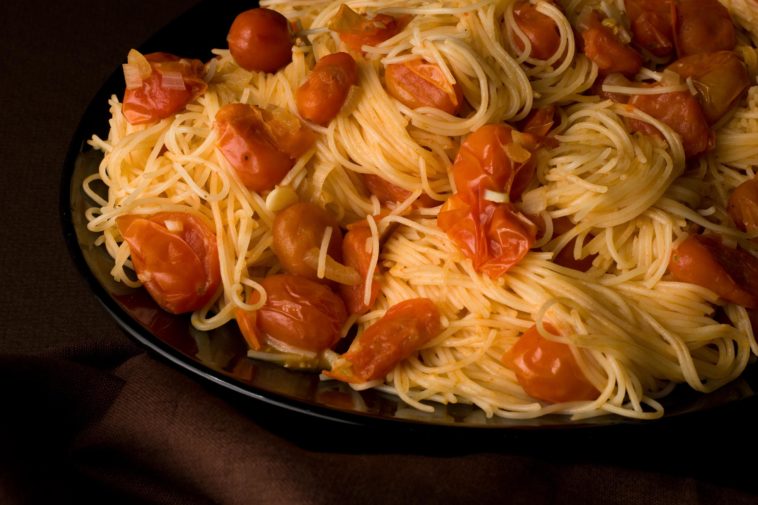 Do you break angel hair pasta?