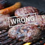 Do you close the grill when cooking burgers?
