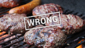 Do you close the grill when cooking burgers?