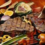 Do you close the grill when cooking steak?