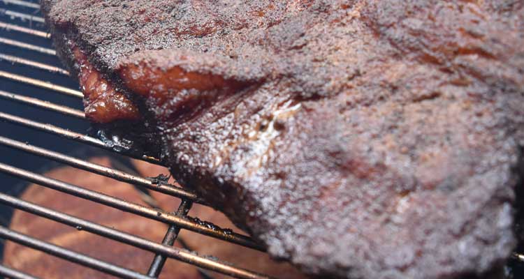 Do you cook brisket fat side up or down?