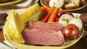 Do you cook corned beef fat side up or down?