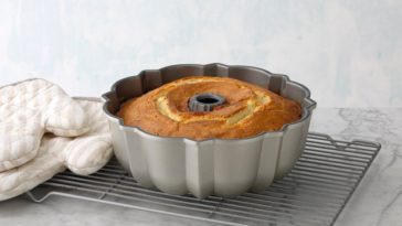 Do you flip a Bundt cake right away?