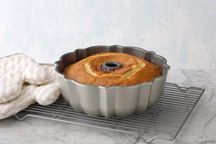 Do you flip a Bundt cake right away?
