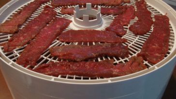 Do you flip jerky in a dehydrator?