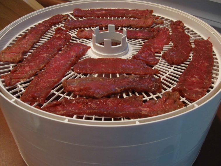 Do you flip jerky in a dehydrator?