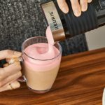 Do you froth milk before or after coffee?