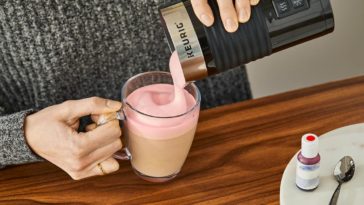 Do you froth milk before or after coffee?