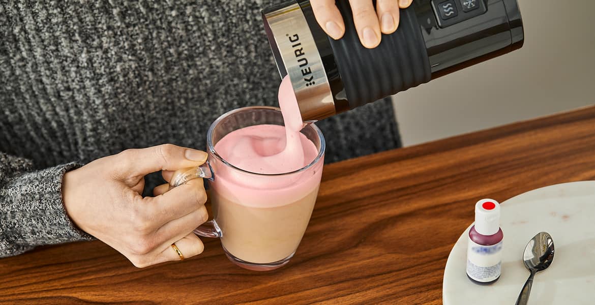 Do you froth milk before or after coffee?