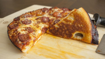 Do you grease pan for homemade pizza?