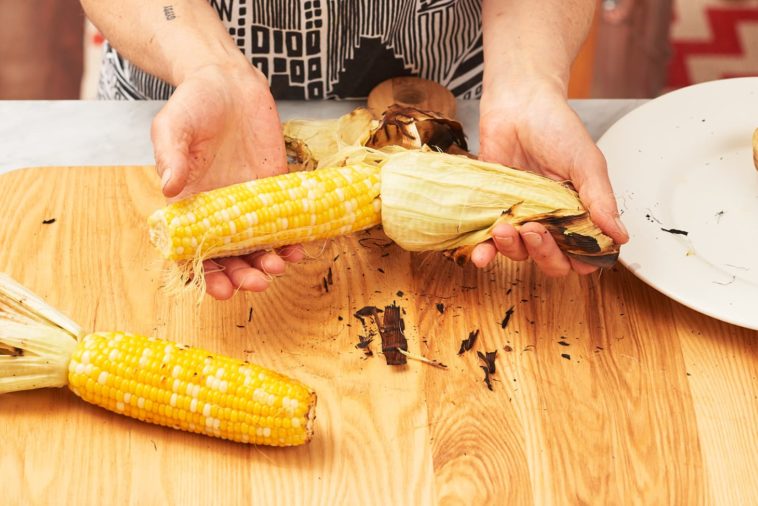 Do you have to Remove silk from corn before grilling?