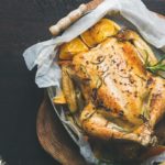 Do you put water in pan when roasting chicken?