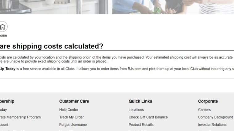 Does BJ charge for shipping?