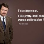 Does Ron Swanson like breakfast food?