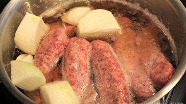 Does boiling brats in beer add flavor?